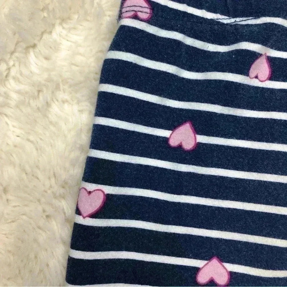 Kids  Headquarters Sweatpants Stripes / Hearts Blue/White/Pink Size 3T - Picture 16 of 16